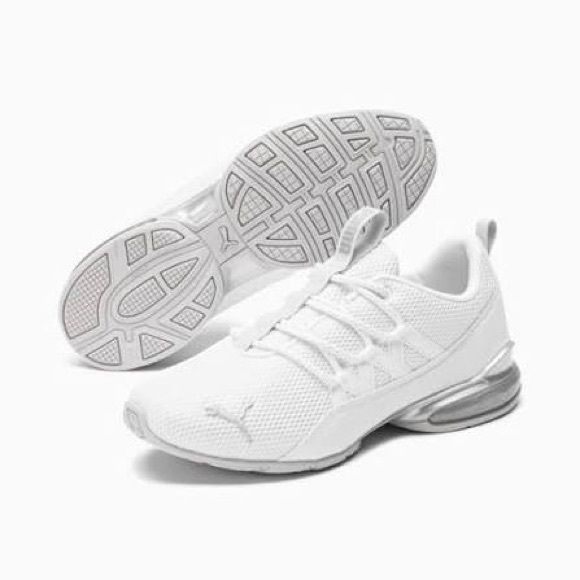 Puma Womens Classic White Walking Athletic Shoes Sneakers - Picture 8 of 9